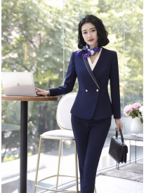 女式短款兩?？畚餮b藏藍色