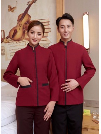 保潔服一?？?紅色